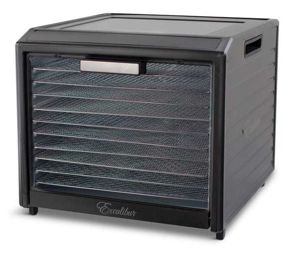 Excalibur Performance Series 10-Tray Food Dehydrator, Steel, 700W, Stainless Steel, Black X3