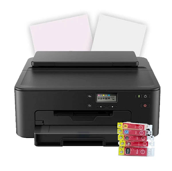 Canon TS702 Edible Inkjet Printer Bundle with Wafer Paper & Edible Ink Cartridges E0