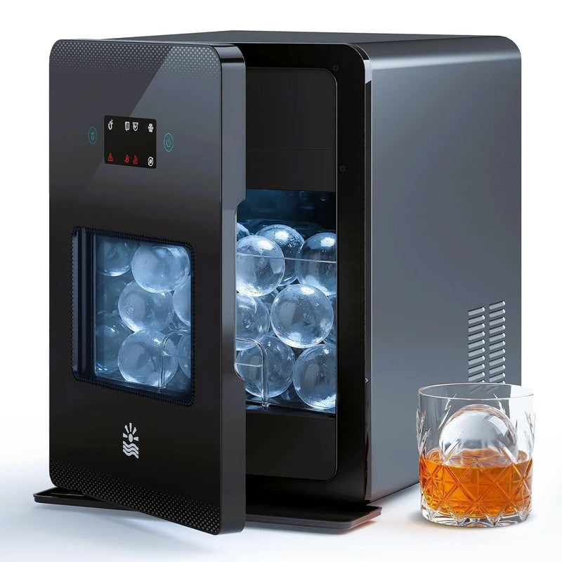 Clear Ice Ball Maker 2" 4 Spheres 144/Day LCD Self-Cleaning L3