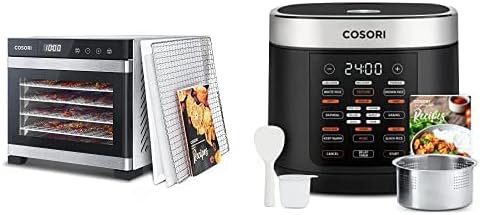 COSORI 10 Cup Rice Cooker with 18 Functions, Stainless Steel Inner Pot O2