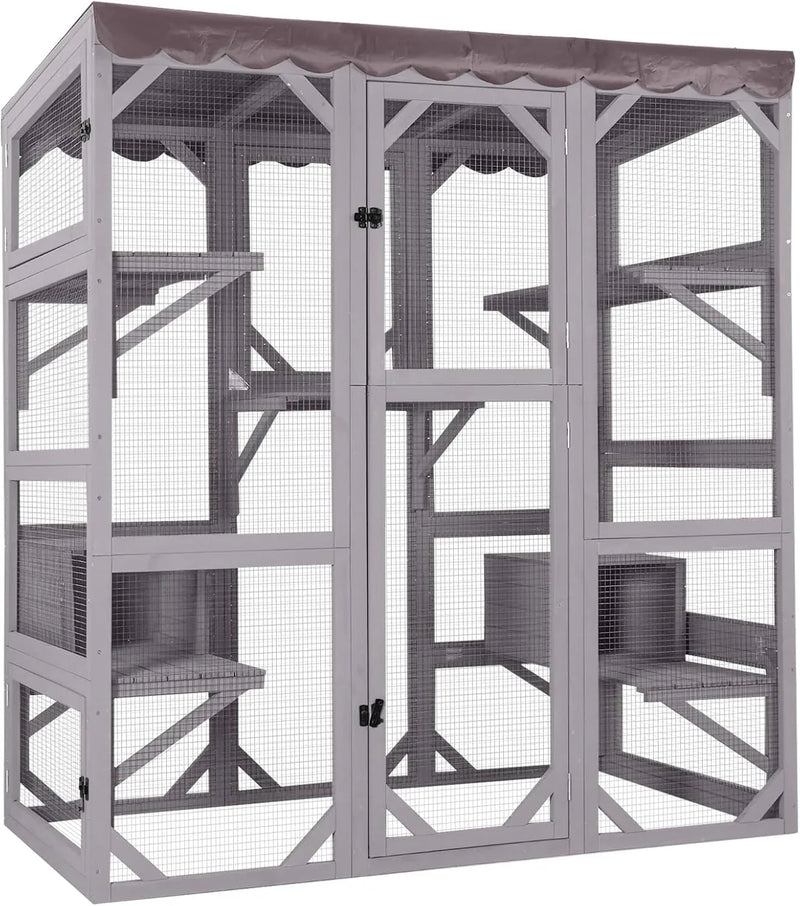 Catio Outdoor Cat Enclosure - Large Walk-In Kitty Cage J0