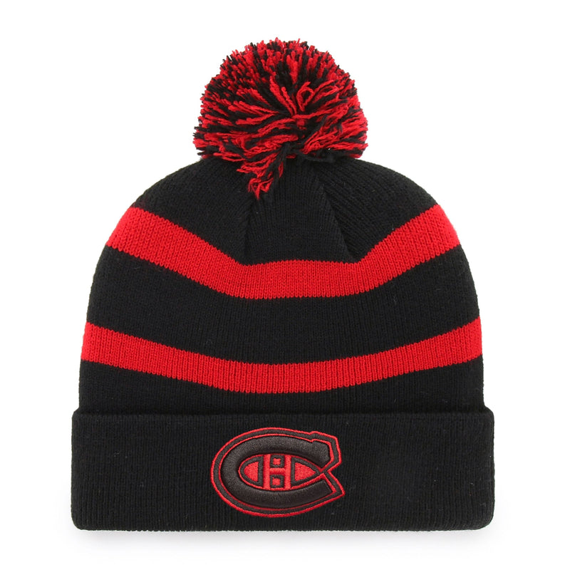 Fan Favorite NHL Montreal Canadiens Mass Breakaway Cuff Knit Pom Toque, Black, Adult I5