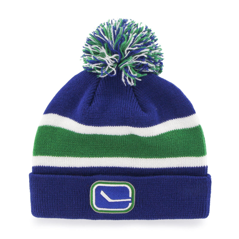 Fan Favorite NHL Vancouver Canucks Mass Breakaway Cuff Knit Pom Toque, Adult V2
