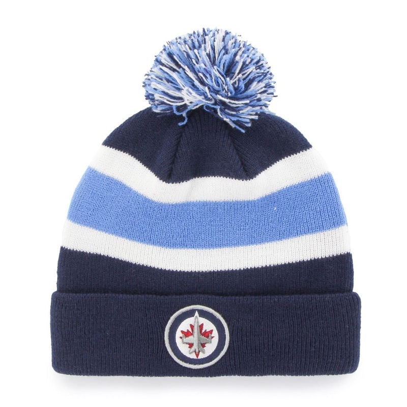 Fan Favorite NHL Winnipeg Jets Mass Breakaway Cuff Knit Pom Toque, Adult V0