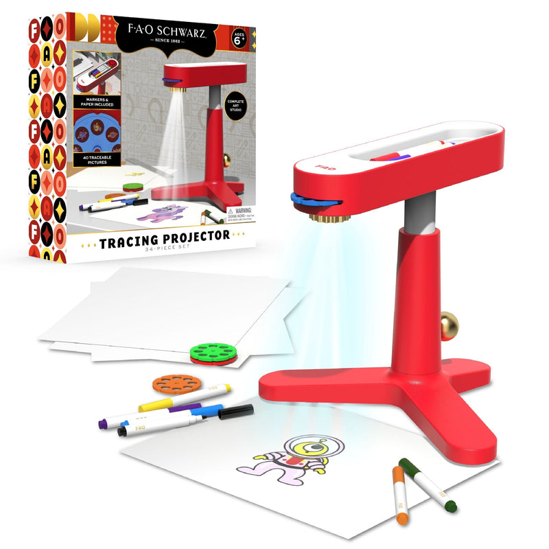 FAO Schwarz Toy Art Tracing Projector Tripod, Red T1