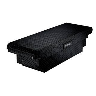 Husky 61.86 Matte Black Aluminum Low Profile Truck Box for Mid-Size Trucks U6
