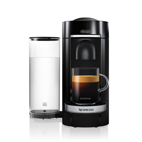 Nespresso New Vertuo Plus Deluxe Coffee and Espresso Machine by De'Longhi, Black, Single-Serve Brewers F2