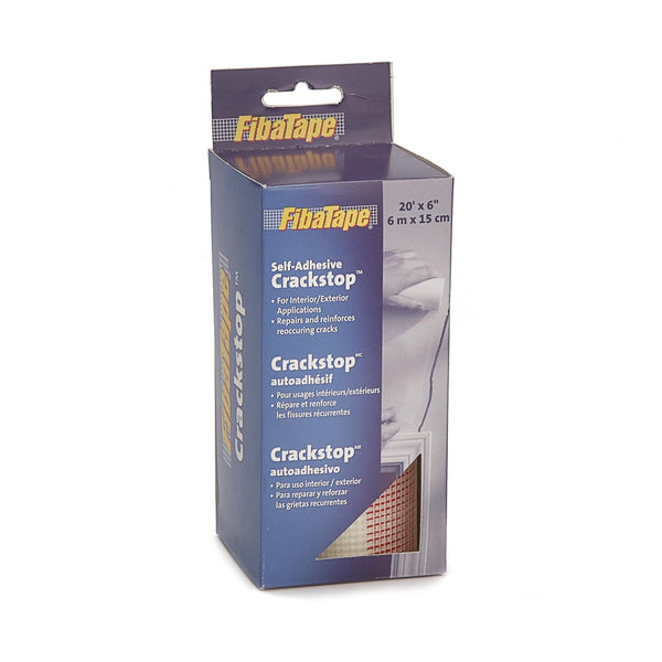FibaTape CrackStop Self-Adhesive Fiberglass Mesh Tape For Drywall Repair, 6-in x 20-ft V6