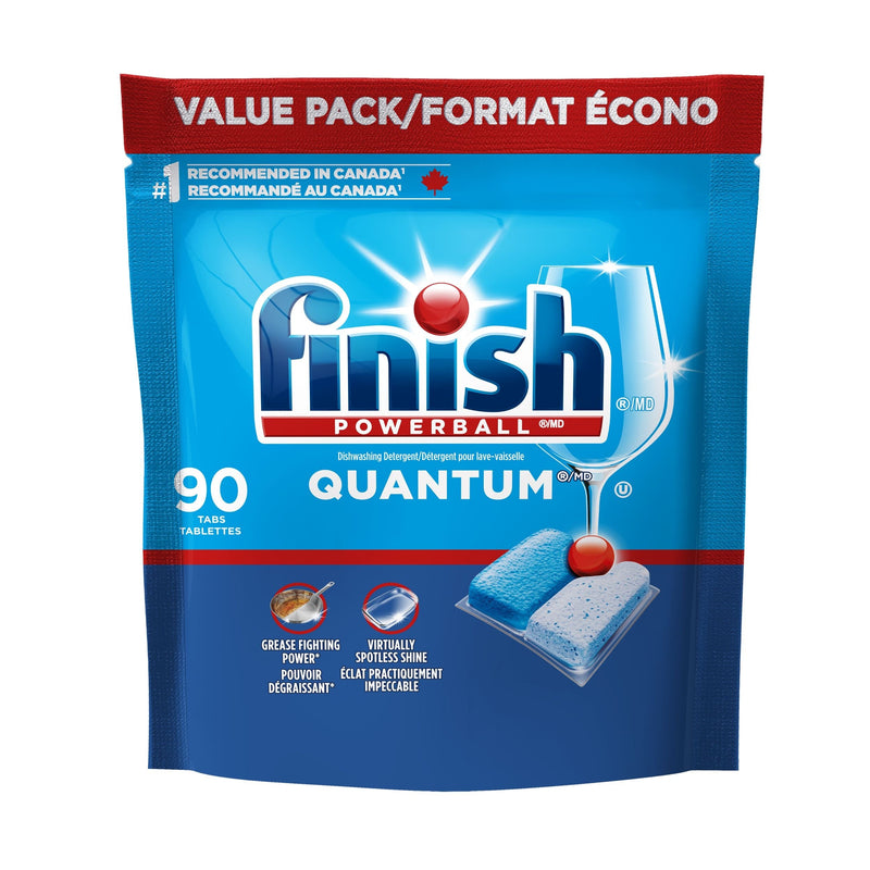 Finish Powerball Quantum Dishwasher Detergent Tabs Value Pack, Fresh Scent, 90-pk A9