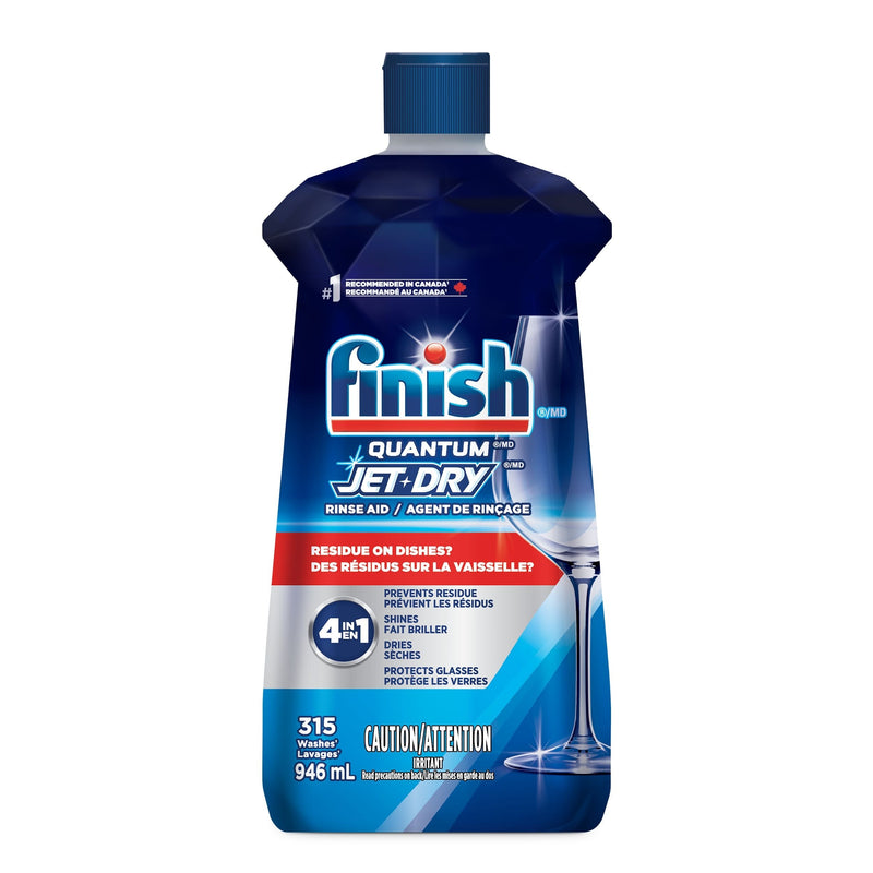 Finish Quantum Jet Dry Dishwasher Rinse Aid, 946-mL U4