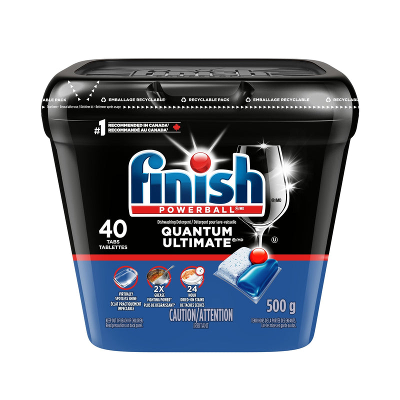 Finish Quantum Ultimate Dishwasher Detergent Tabs, Fresh Scent, 40-pk Y9