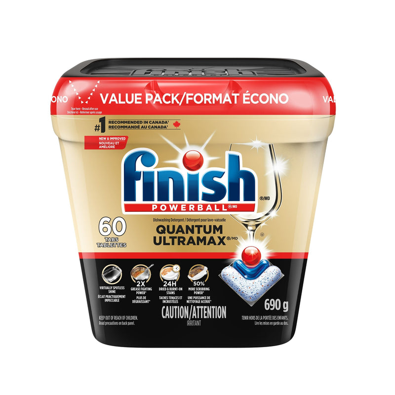 Finish Quantum UltraMAX Dishwasher Detergent, 60-ct T3
