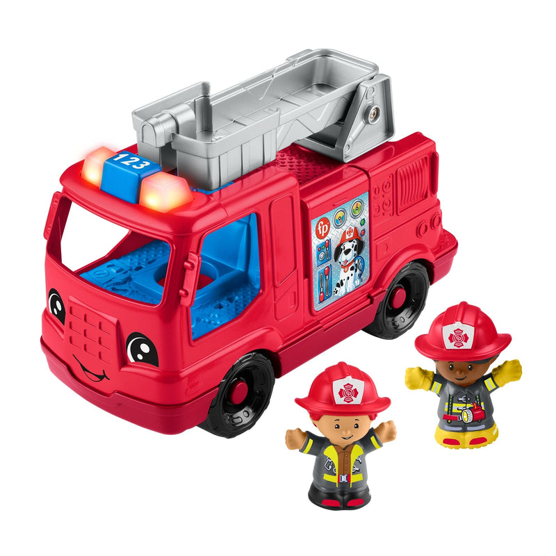 Fisher-Price Little People Fire Truck Musical Toddler Toy with Lights, Sounds & 2 Figures Y3
