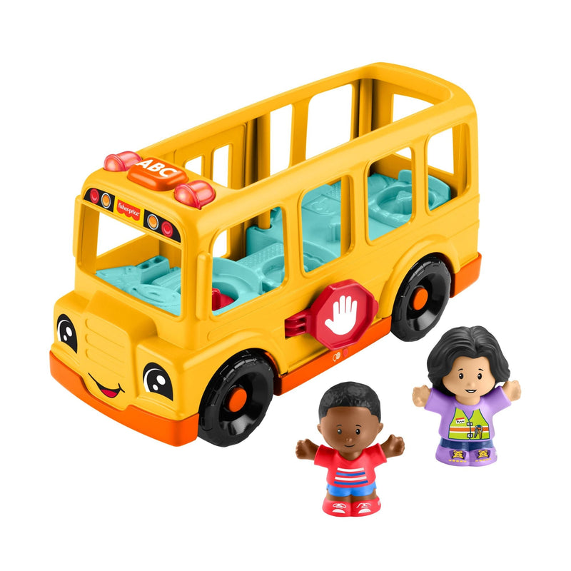 Fisher-Price Little People School Bus Musical Toddler Toy with Lights, Sounds & 2 Figures B4