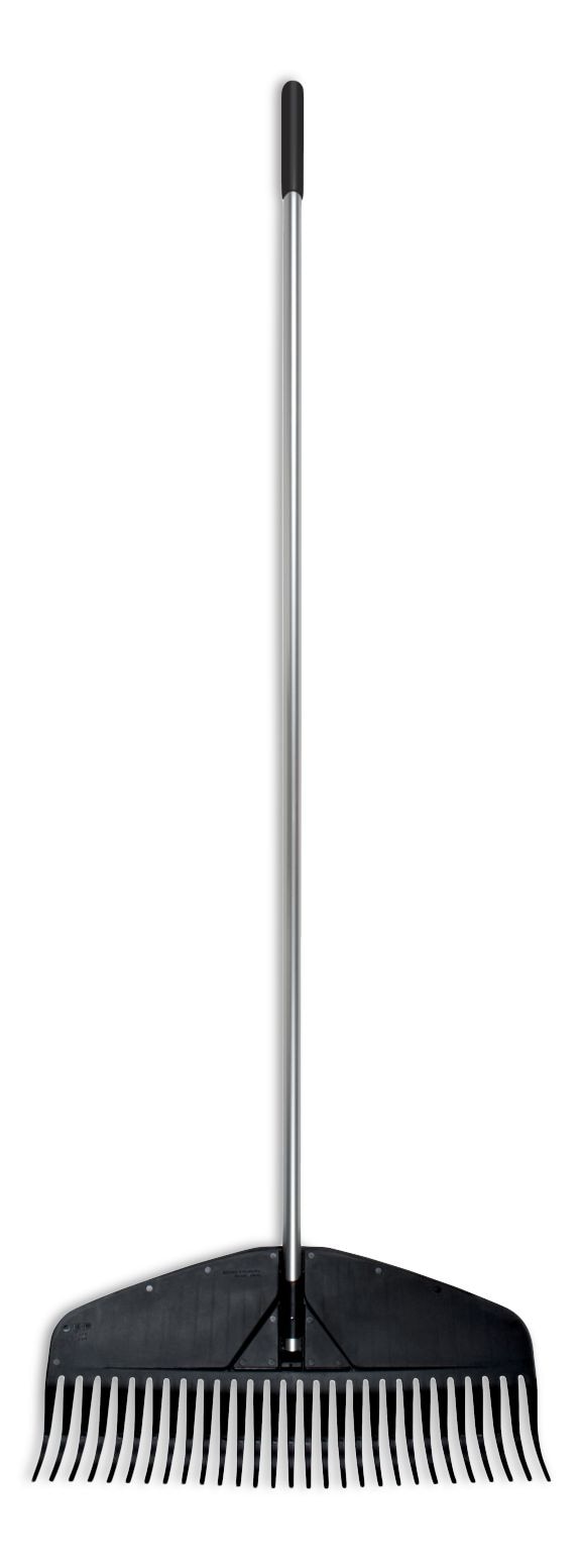 Fiskars Heavy-Duty Resin Tines Aluminum Leaf Rake, 24-in Q8