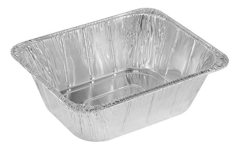 Foil Reusable Half Extra Deep Steam Baking Pan, Silver, 11-in, for Baking/Cooking/Steaming L8