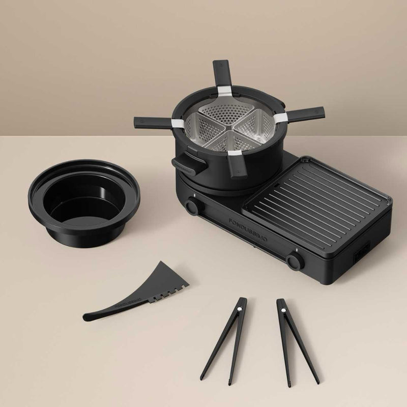 Fondussimo Fondue & Grill Set, Black A1