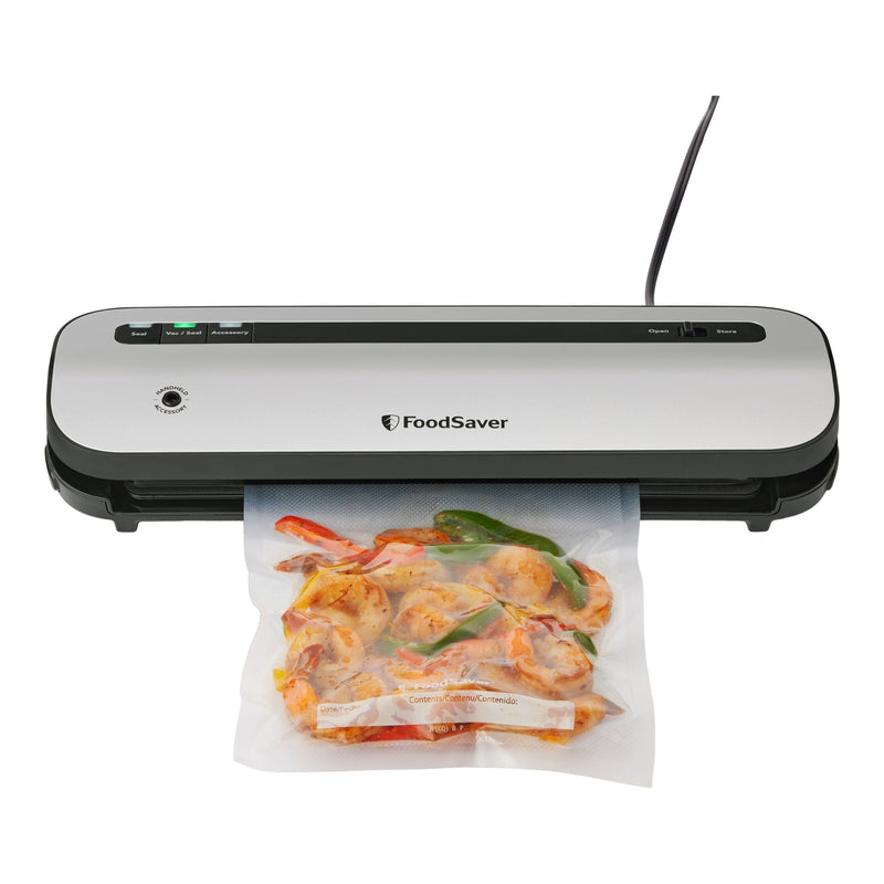 FoodSaver VS1230 Space Saving Vacuum Sealer with Bags & Roll, Stainless Steel P7