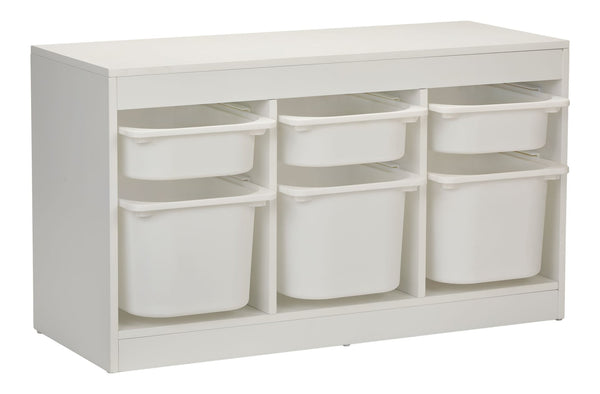 For Living 6-Bin Stackable Pull Out Organizer, White P9