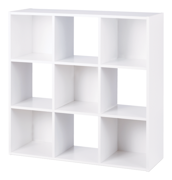 For Living 9-Cube Storage Organizer, Bookcase/Bookshelf, White A3