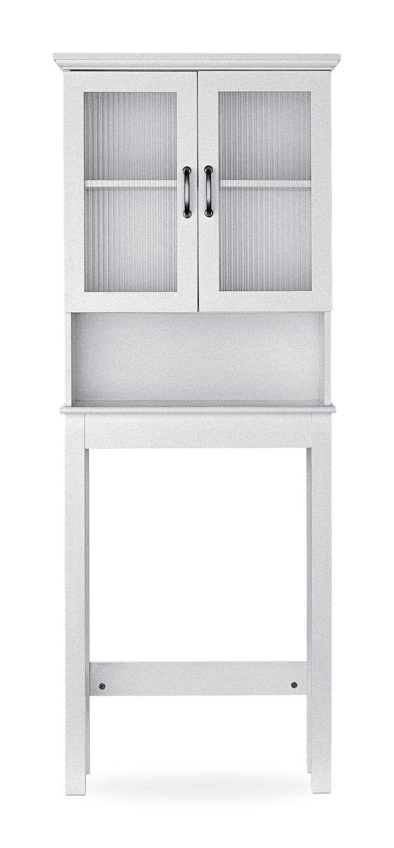 For Living Beacon Hill 2-Door Over-The-Toilet Spacesaver Bathroom Storage Cabinet, White G3