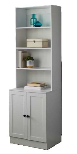 For Living Bookcase Cabinet, White N1