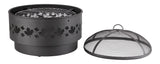 For Living Brome Round Outdoor Wood Firepit, 24-in