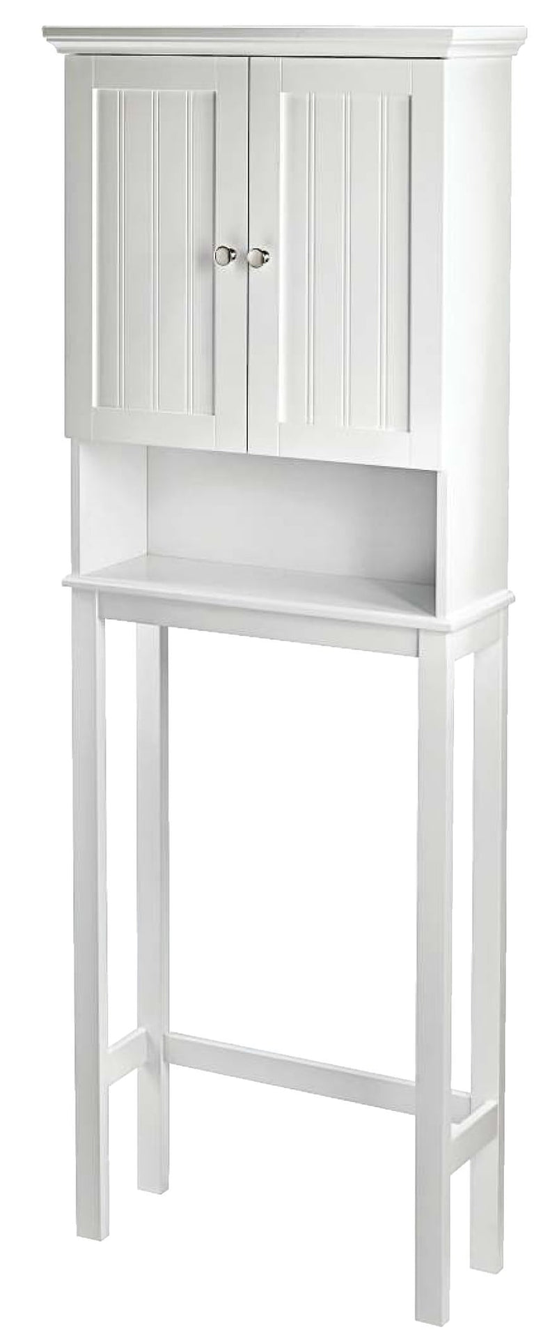 For Living Brookfield 2-Door Over-The-Toilet Spacesaver Bathroom Storage Cabinet, White S2