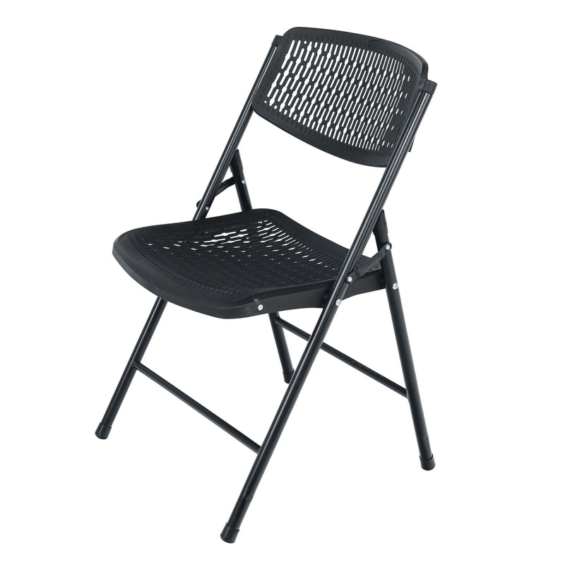 For Living Fabric Flex Chair, Compact & Portable, Black T0