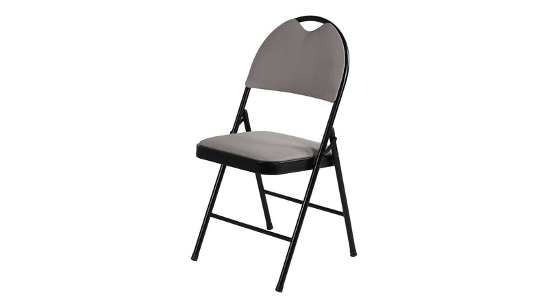 For Living Fabric Folding/Compact Chair, Beige Fabric & Black Frame S0