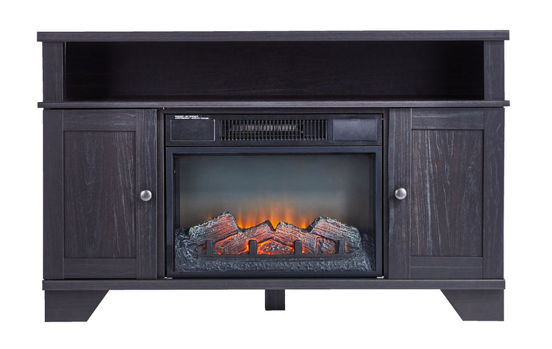 For Living Hamilton Electric Fireplace TV Stand, 44.5-in, 1500W, Brown Cappucino T8