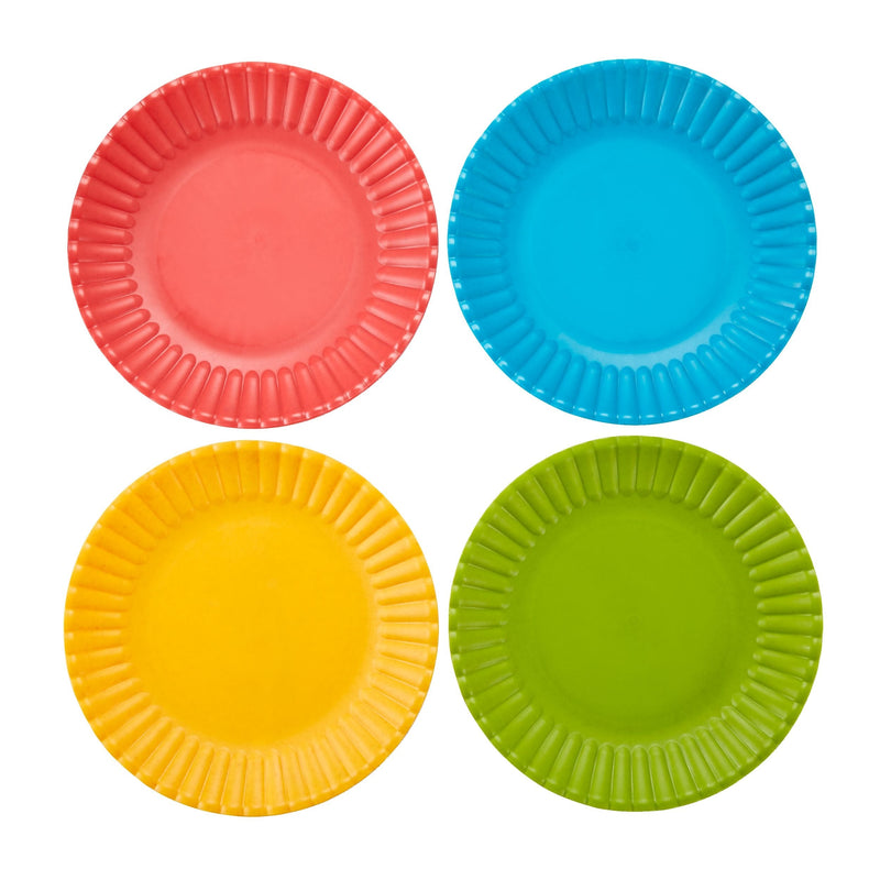For Living Outdoor Sustainable Dinner Plates, 4-pk, Assorted N5