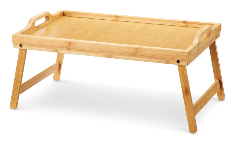 FOR LIVING Portable Bamboo Wood Folding TV/Laptop/Bed Tray B9