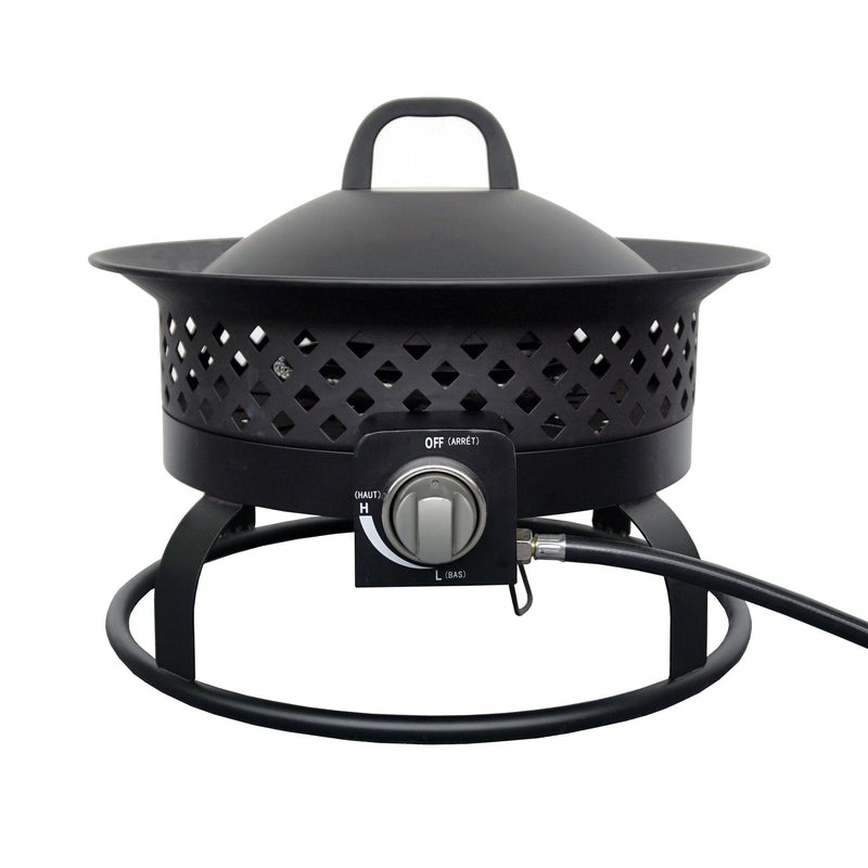 For Living Portable Propane Gas Outdoor Fire Bowl/Fire Pit, 54,000 BTU B4