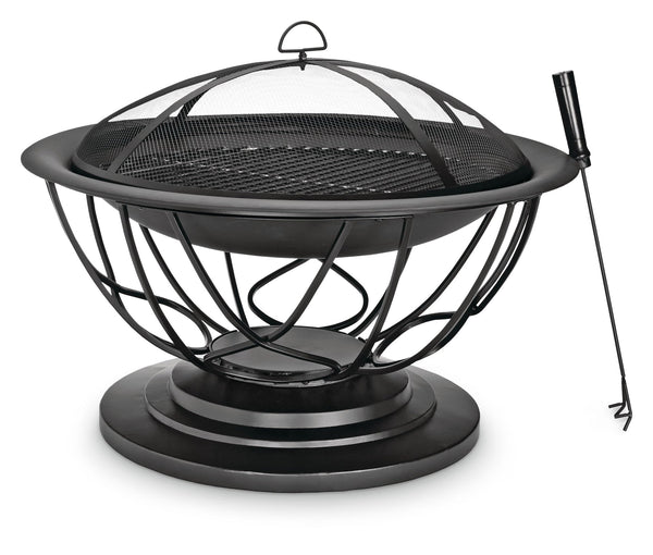 For Living Savona Round Wood-Burning Outdoor Fire Bowl/Fire Pit, 29.5 x 20-in F4