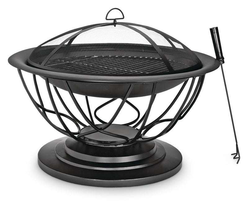 For Living Savona Round Wood-Burning Outdoor Fire Bowl/Fire Pit, 29.5 x 20-in F4