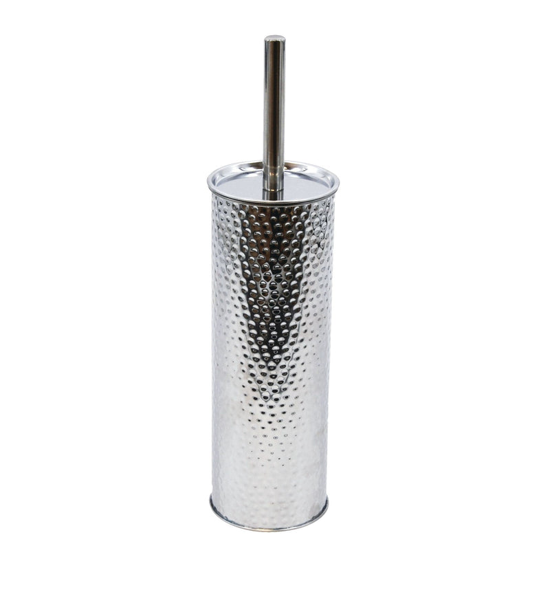 For Living Stainless Steel Compact Long Reach Toilet Brush, Hammered Finish D9