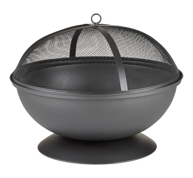 For Living Steel Round Wood Burning Fire Pit/Fireplace, Rust-Resistant, 25-in S8