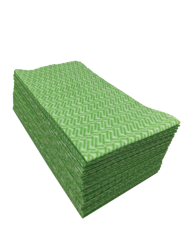 FRANK All-Purpose Machine Washable Cleaning Cloths, Green, 60-pk C3