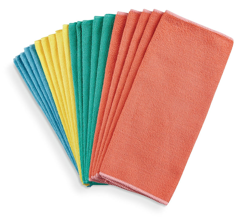 FRANK All-Purpose Machine Washable Microfibre Cloths, Assorted Colours, 20-pk B7