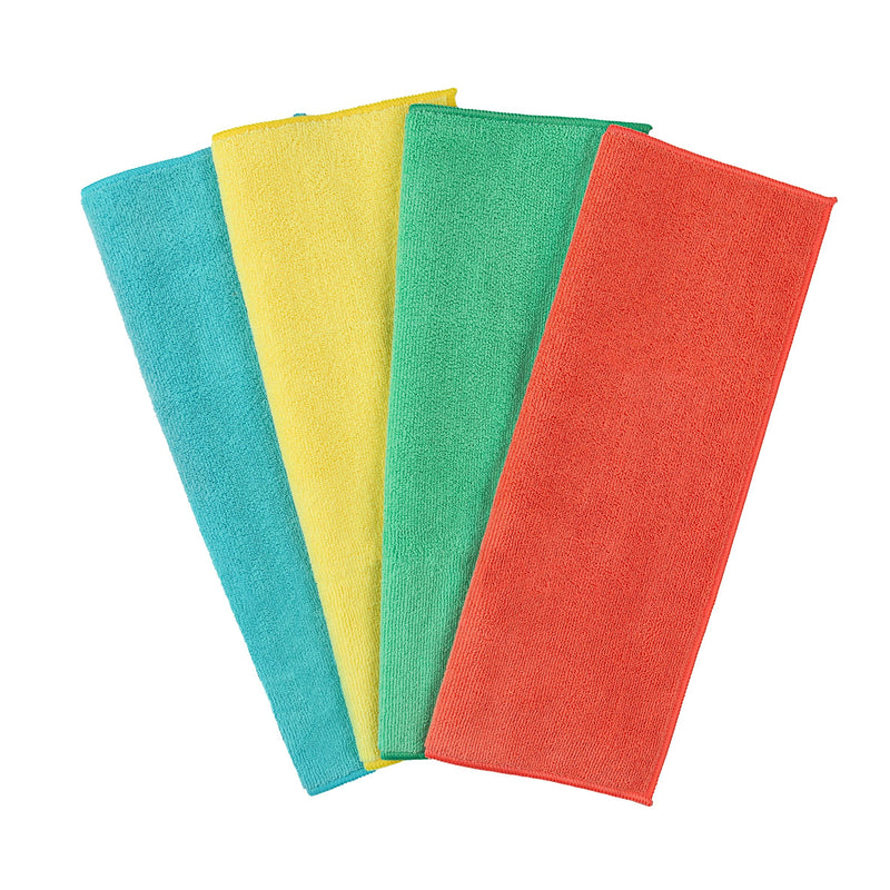 FRANK All-Purpose Machine Washable Microfibre Cloths, Various Colours, 4-pk B0