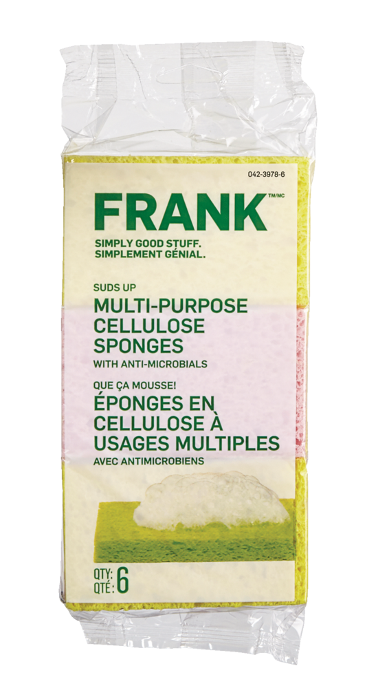 FRANK Multi-Purpose Cellulose Sponge, 6-pk A0