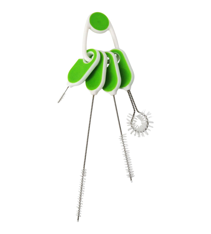 FRANK Straw & Bottle Brush Set with Comfortable Grip, 4-pk V2