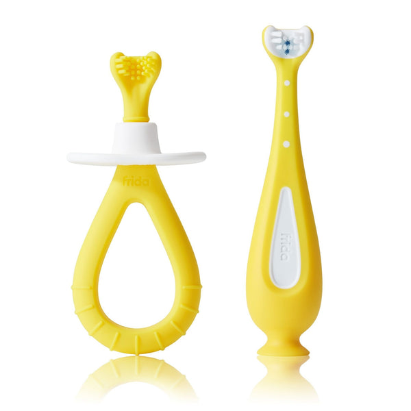 FridaBaby Grow-With-Me Baby Oral Care Training Toothbrush Set S9