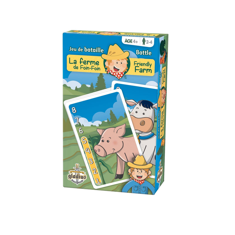 Friendly Farm Battle Family Board Game, Bilingual, Ages 4+ Y3