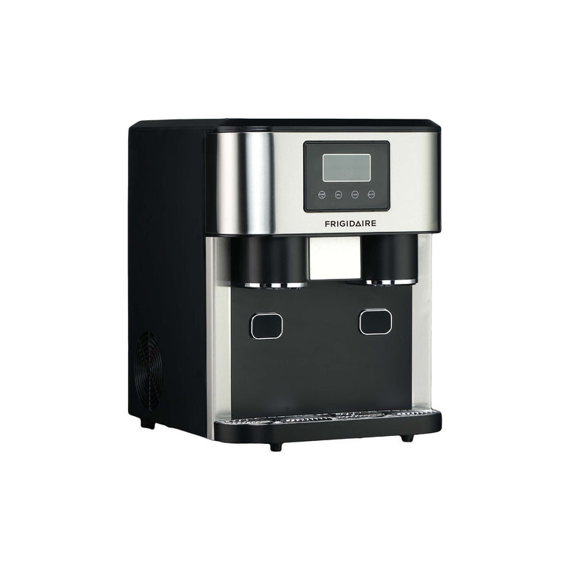 Frigidaire 3-in-1 Compact Countertop Water Dispenser & Ice Maker with LED Display, 33-lb Ice/Day, Stainless Steel L9