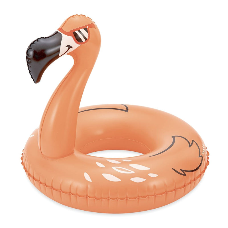 Funsicle Flaming Flamingo Inflatable Pool Swim Ring/Tube, 33-in V0