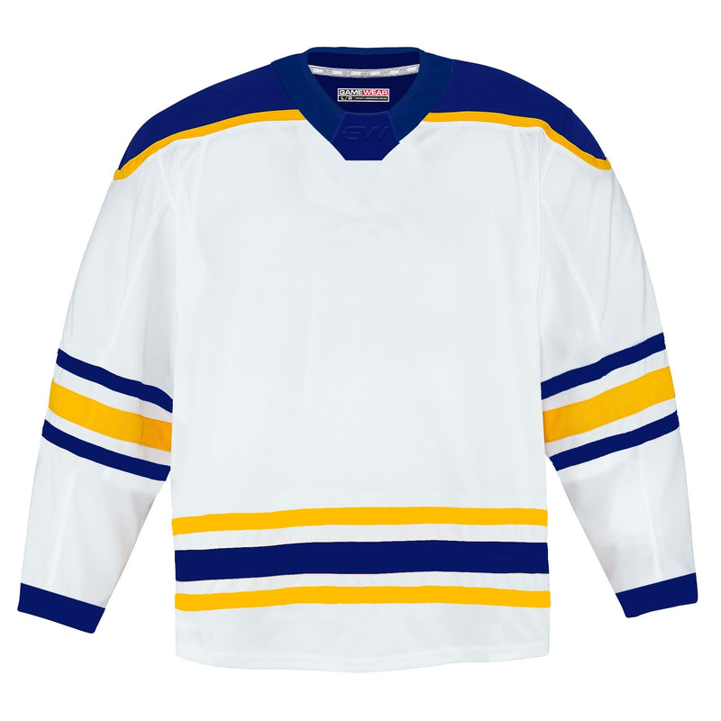 Gamewear 8500 Pro Team Hockey Jersey, Junior, Buffalo Sabres Away Colours, Various Sizes R7