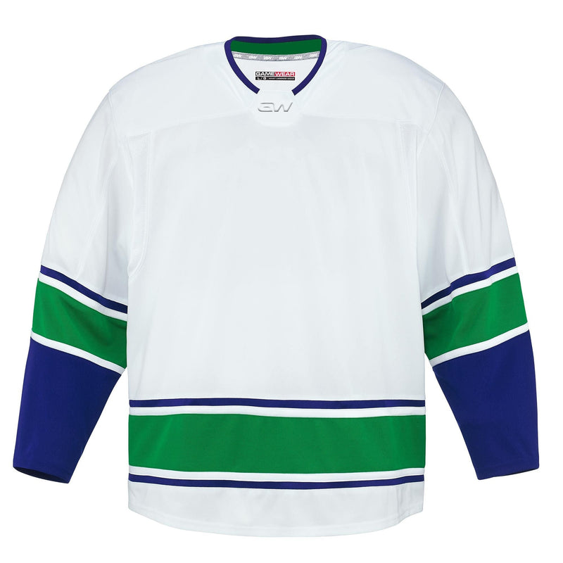 Gamewear 8500 Pro Team Hockey Jersey, Junior, Vancouver Canucks Away Colours, Various Sizes N3