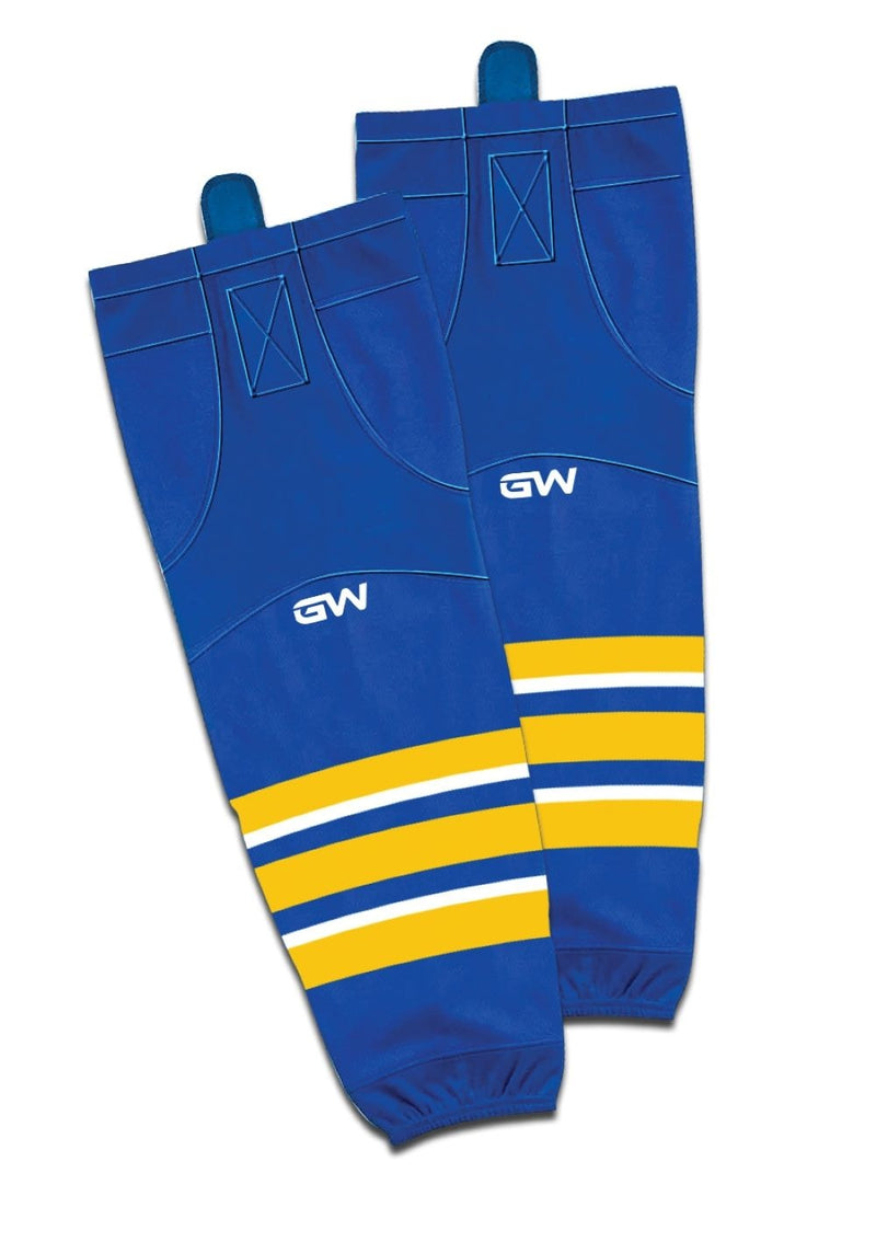 Gamewear 8500 Pro Team Performance Hockey Socks, Buffalo Sabres Home Colours, Assorted Sizes L0